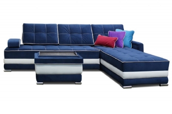 Оскар П Комплект: угловой диван-кровать + пуф-стол  поворотно-откатной трансформер